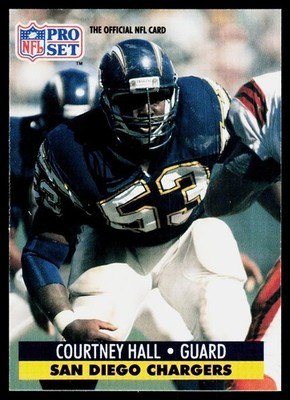 1991 Pro Set Courtney Hall #284 San Diego Chargers
