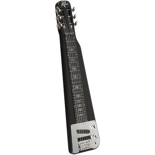 Rogue RLS1 Lap Steel Guitar with Stand and Gig Bag Metallic Black LN