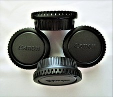 3 NEW CANON STYLE-REPLACEMENT BODY/REAR LENS CAP SETS-TO FIT CANON EOS CAMERA'S