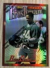 Brian Dawkins 1996 Topps Finest Freshman Refractor Rookie Card No.344 READ. rookie card picture