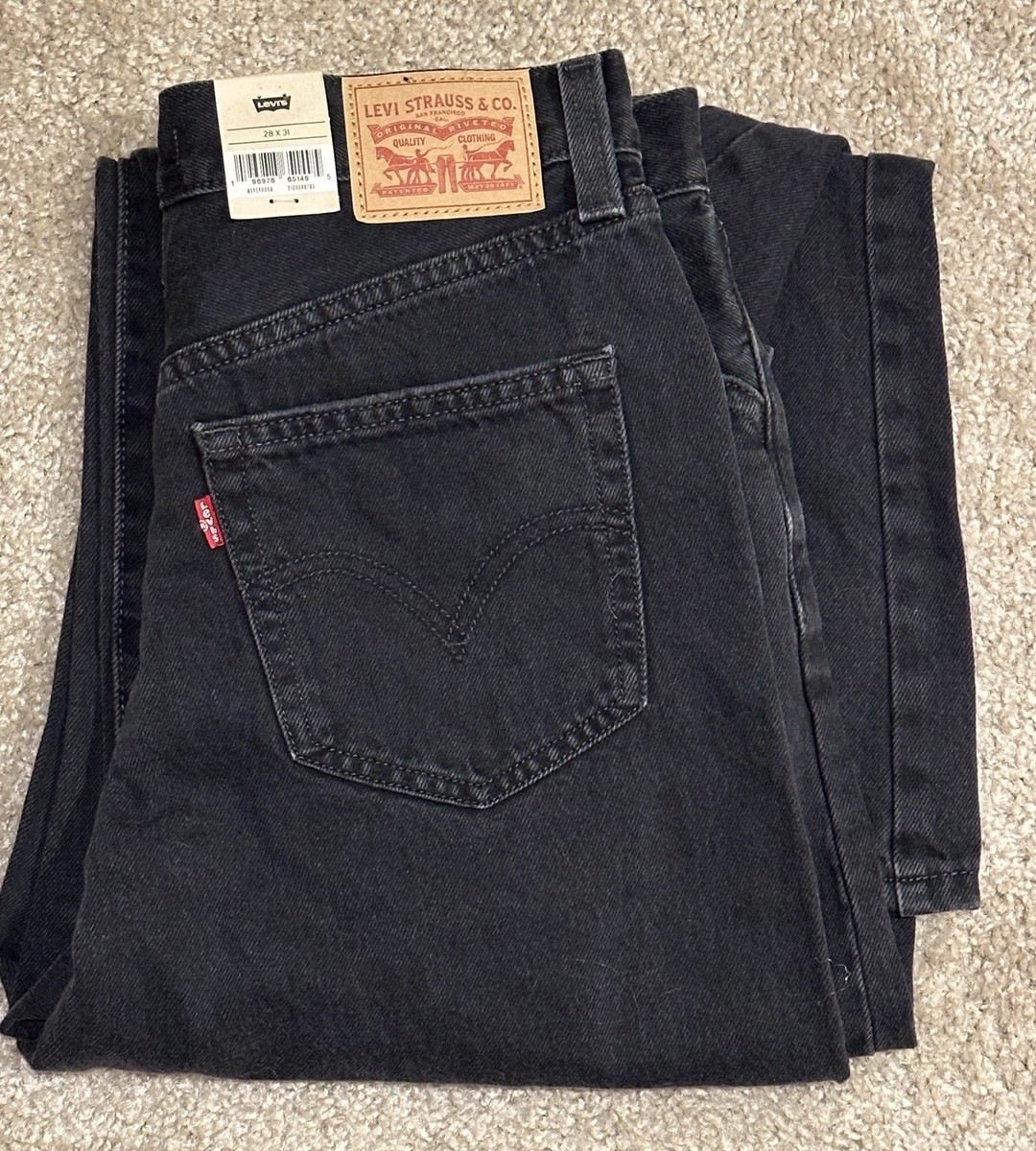 その他 4 1 3 Levis Baggy Wide Leg Jeans Black Denim 94. 28x31 Skater Style 90's