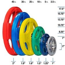 Body-Solid ORC Rubber Color Grip 2 Olympic Pl...