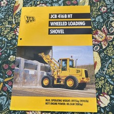 JCB 2DX 416B HT pala carico ruote brochure volantino vendita nuovo x4side A4 1999