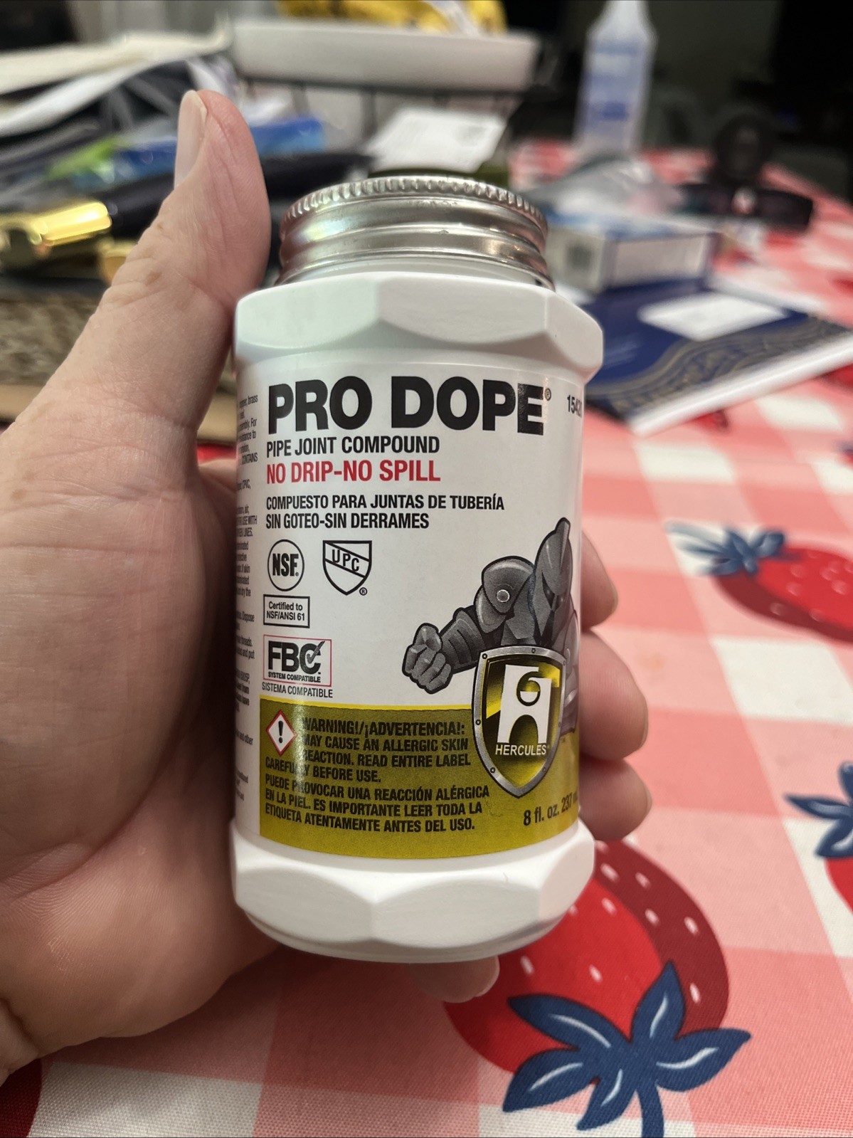 2x Oatey Hercules 15420 8 oz Pro Dope No Drip Pipe Thread Sealant Joint Compound