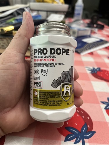 2x Oatey Hercules 15420 8 oz Pro Dope No Drip Pipe Thread Sealant Joint Compound