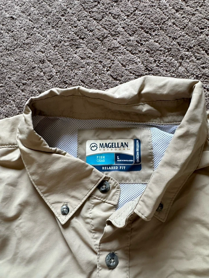 Magellan Outdoors Men Laguna Madre Short Sleeve Fishing Shirt 5 Pack $100 Large - Image 4 of 4