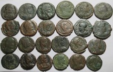 Lot Rare Genuine ancient Roman coins Constantine Constantius Valentinian, Valens