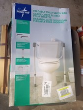Medline Foldable Toilet Safety Rail Adjustable Height Robust & Reliable 300lb