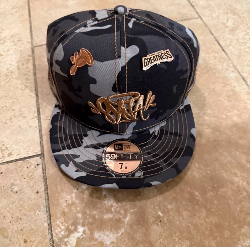 CENTRAL CEE SYNA WORLD X NEW ERA 59FIFTY FITTED CAP CAMO | SIZE 7 1/8 | *RARE* - Image 3 of 4