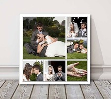 6 Bilder Fotocollage Meine Fotos in einer Collage gedruckt auf Leinwand Meine Bilder