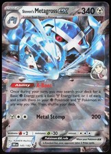 Steven's Metagross ex 145 Destined Rivals Rare Pokemon NM/M