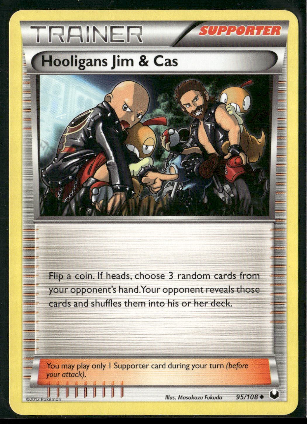 Hooligans Jim & Cas 95/108 Uncommon Dark Explorers Pokemon Lightly Played