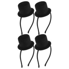 4 Pcs Mini Top Hat Headband 1920s Party Headpiece Costume Dress up