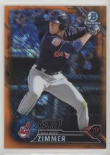 2016 Bowman Chrome Prospects Orange Shimmer Refractor Bradley Zimmer #BCP214 1k5