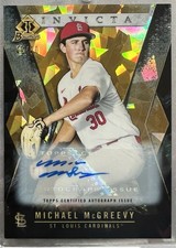 2021 Bowman Draft Invicta Atomic Gold  /50 Michael McGreevy Auto SP Cardinals RC