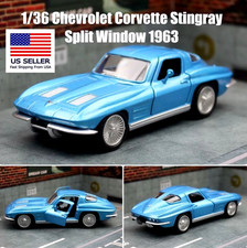 1963 Chevrolet Corvette Stingray Split Window Diecast Model 136 Vehicle Gift