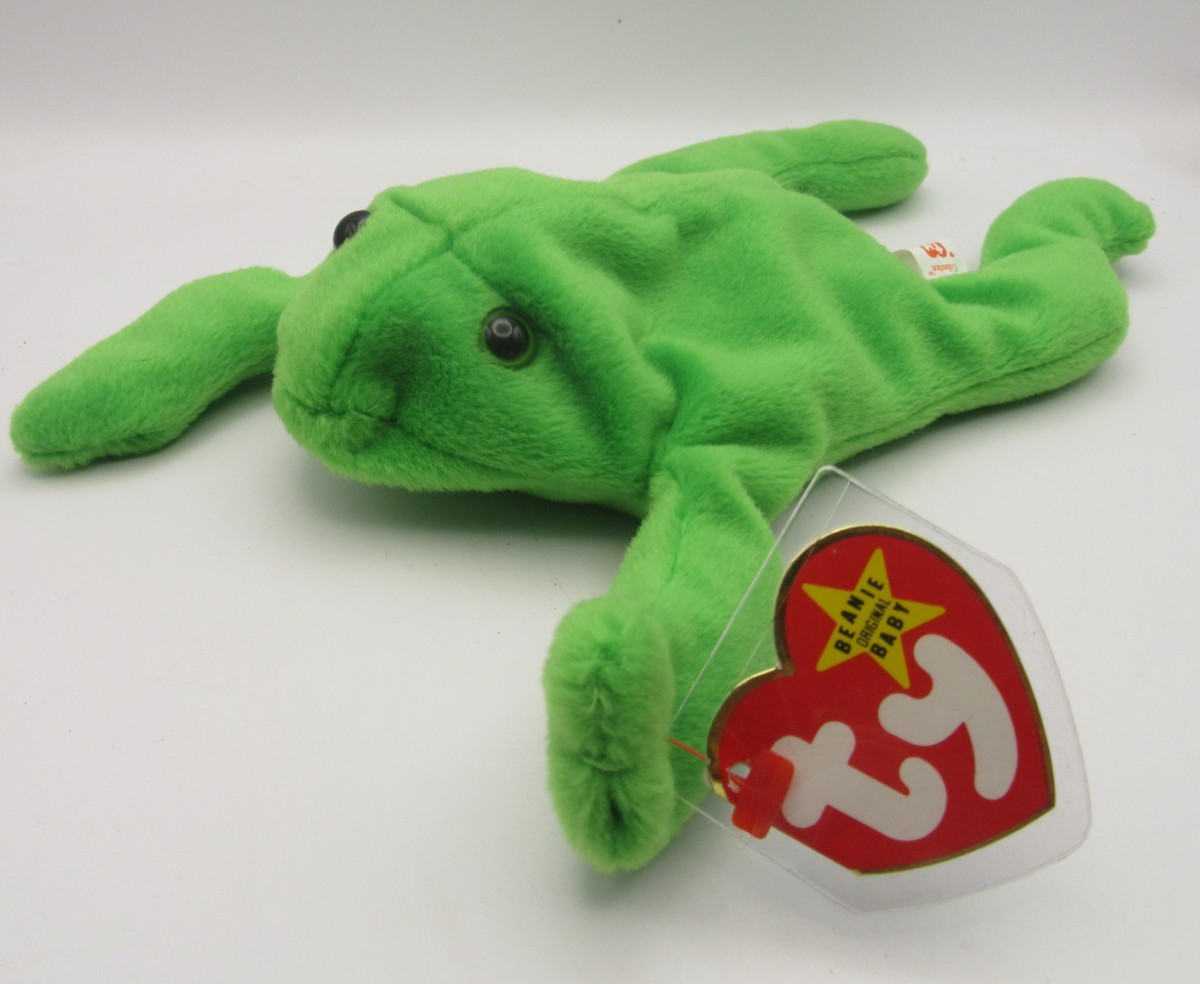TY BEANIE BABY LEGS - GREEN FROG - MINT CONDITION - RETIRED WITH TAGS