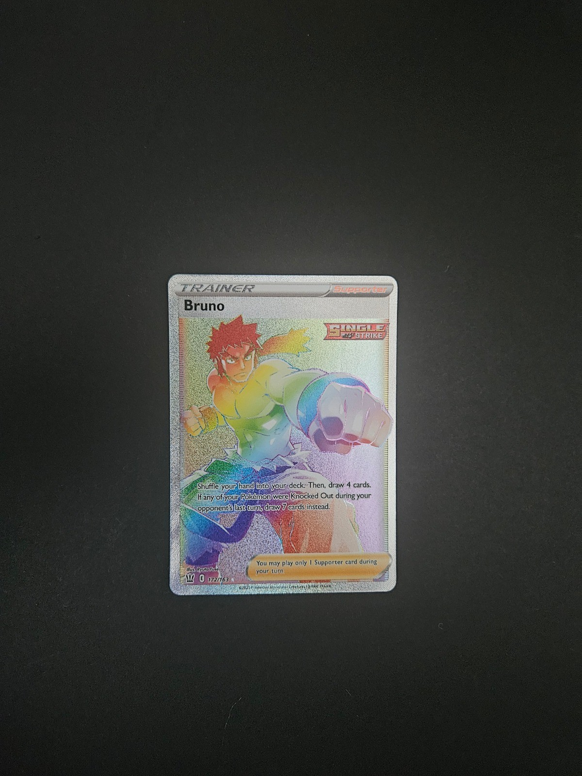 bruno pokemon card rainbow rare Brawly Hyper - 212/198 - Chilling Reign Card Number / Rarity Pokémon TCG S-Chinese Bruno CS3aC