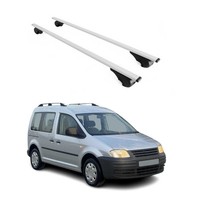 DachträGer GrundträGer FüR VW Caddy 2004-2020 75Kg Stahl Silber 2 Tlg