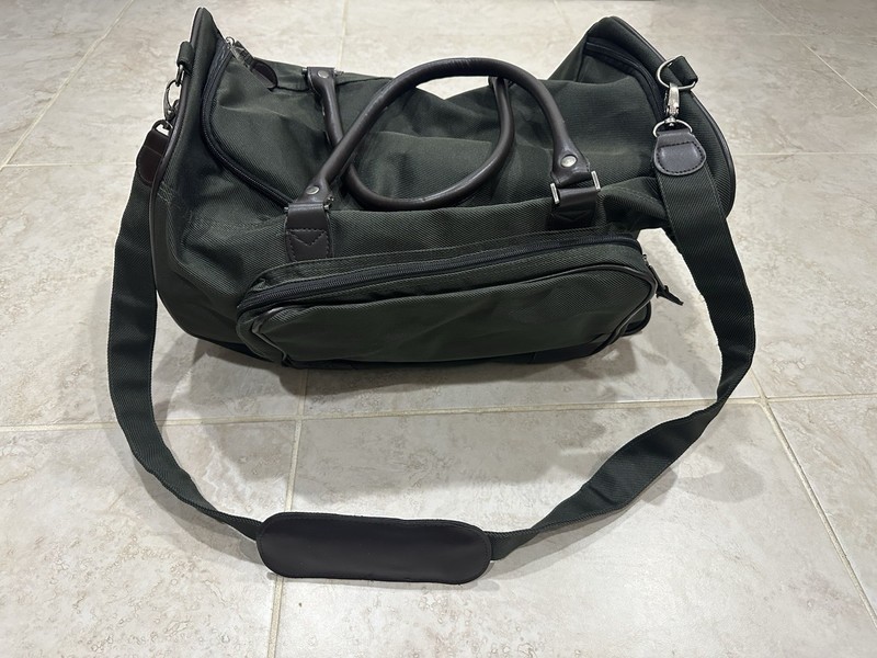 Alto Sports Executive Weekender Overnight Duffel Gym Bag-Used Once Green Brown