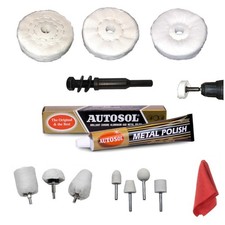 Autosol Metall Aluminium Politur Polierset Mini Polierscheiben 2" x 1/2"