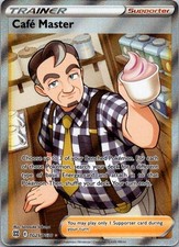 Cafe Master TG25/TG30 Ultra Rare Brilliant Stars Trainer Gallery Pokemon Holo NM