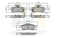 Bremsbelagsatz Scheibenbremse Motaquip LVXL1322 FüR Toyota Yaris KSP130_ KSP130