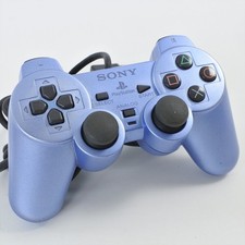 PS2 AQUA BLUE DUALSHOCK2 Analog Controller SCPH-10010 Playstation Maintained 901