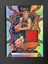 Lauri Markkanen 2024-25 Panini Select Throwback Jersey Silver #TM-MAR