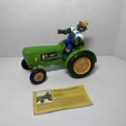 Vintage 1993 TMNT Farmer Mike And Turtle Tractor Figure Set Complete With Tools