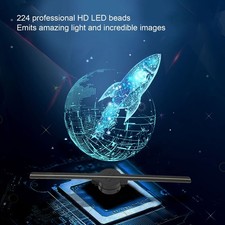 3D Hologram Fan 16.5in 2000x224 WiFi 3D Projector with 224 LED Light Beads
