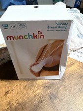Munchkin Silicone Breast Pump, Lid  Lanyard, Clear