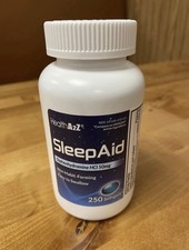 Non Habit-Forming Sleep-Aid Softgels, Diphenhydramine 50mg, 250 Count.