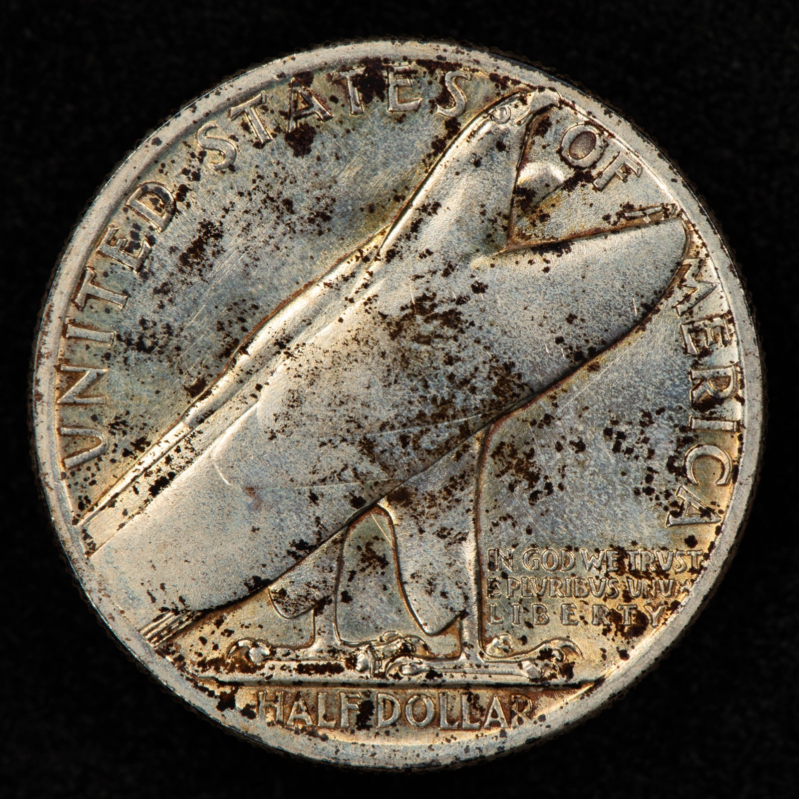 1936 50c Bridgeport CT Commemorative Silver Half Dollar - Original Box - C1285