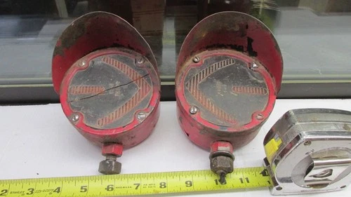Pair Old Grote Truck Turn Single Light