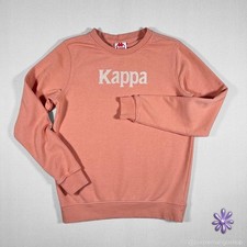 Kappa Authentic Crewneck Pullover Sweatshirt  Coral Peach  Women's SMALL