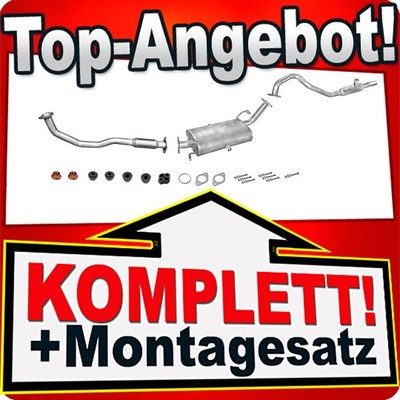 Auspuff für NISSAN PATROL (Y60 GR) 2.8 TD 4X4 SWB-Kurz 88-91 +Rohr Auspuffanlage