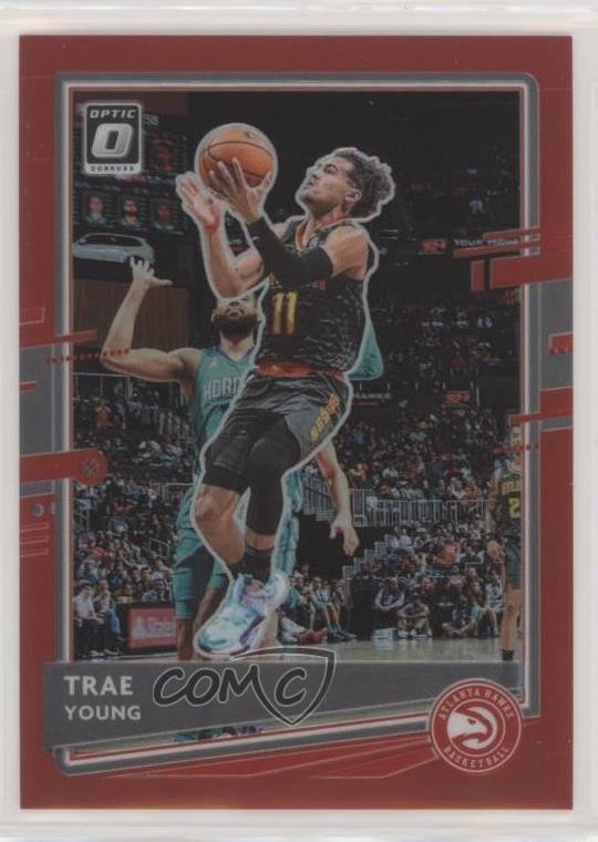 2020-21 Panini Donruss Optic Red Prizm 29/99 Trae Young #2 v9t