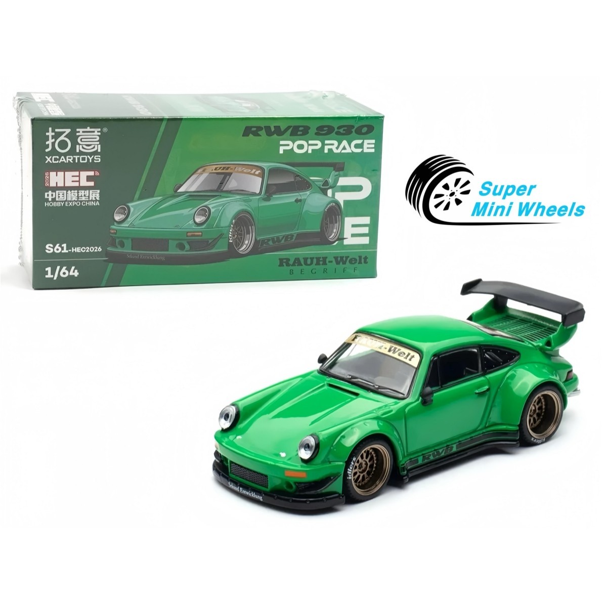 ポップレース　POP RACE RWB 2026 HEC 限定 Pop Race 1:64 Porsche RWB 930 Green HEC 2026 | eBay