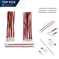 10 Pairs JST 1.25mm 2 Pin Micro Connector with 80mm Wire Cables for RC LED El...