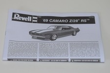 REVELL 1969 CHEVY CAMARO Z/28 RS 85-7457 ⭐PARTS⭐ INSTRUCTION BOOKLET 1:25