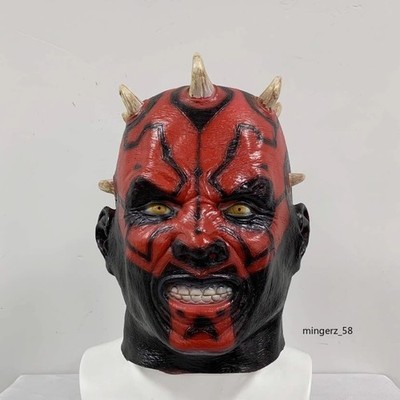 Star Wars Darth Maul Cosplay Terror Mask Helmet Halloween Party Prop Accessory