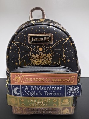 Loungefly Literature Fantasy Books Mini Backpack BAM Exclusive NWT