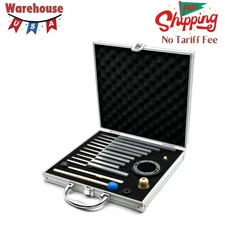 Solfeggio Tuning Forks Set, 10 Pcs Unweighted Silver Solfeggio Tuning Forks