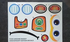 Brand New! Replacement Stickers Step2 Push Around Buggy 10th Anniversary Decal