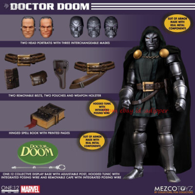 mezco メズコ　ワン12 ドクタードゥーム doctor doom Perfect Mezco Toyz 1/12 Collective Doctor Doom Action Figure Stock