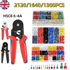 2120Pcs Wire Crimp Connectors Cable Cord Pin End Bootlace Ferrule Terminals Kit