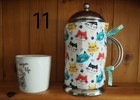 Cafetiere/coffee pot cosy, handcrafted & quilted with care. Reversible 2 designs