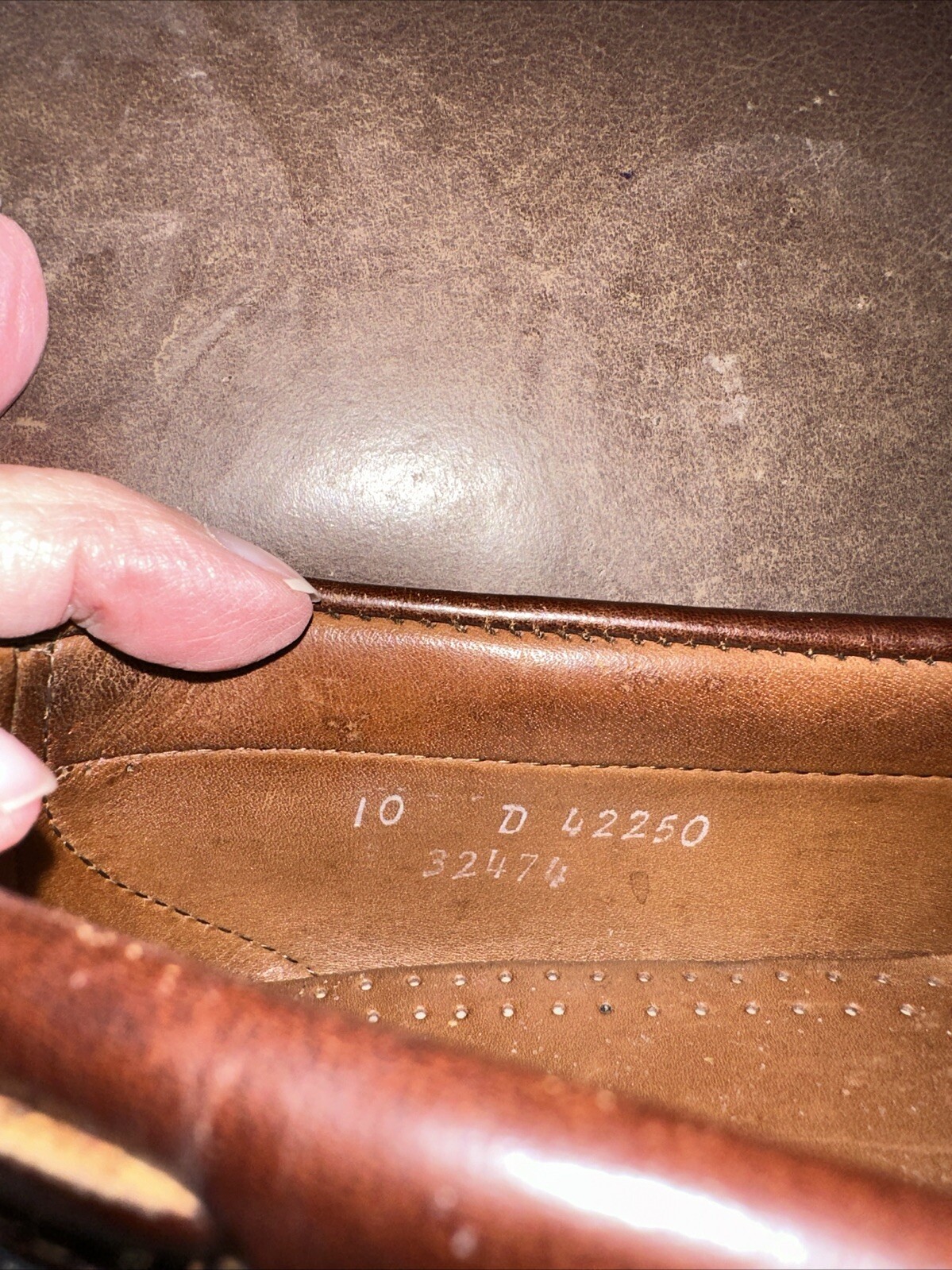 SAOLA Scarpe slip on Allen Edmonds Nashua da uomo in pelle taglia 10D 42250 con nappe