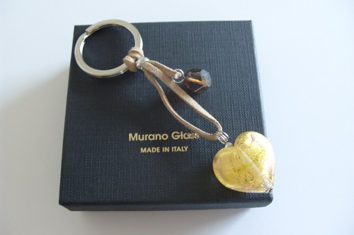 Llavero De Cristal Muranoglas Original Joyería De Vidrio ÚNICO Hecho A Mano - Imagen 6 de 7